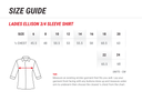 Ladies Ellison 3/4 Sleeve Shirt (Motor) 