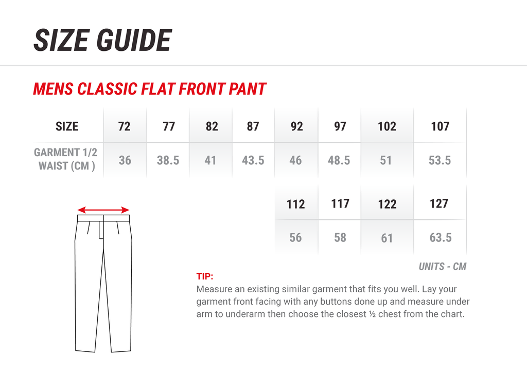 Men's Classic Flat Front Pant