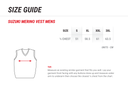 SUZUKI MERINO VEST - MENS 