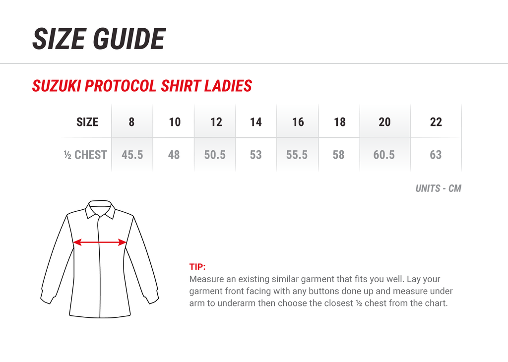 Suzuki Protocol Shirt - Ladies 
