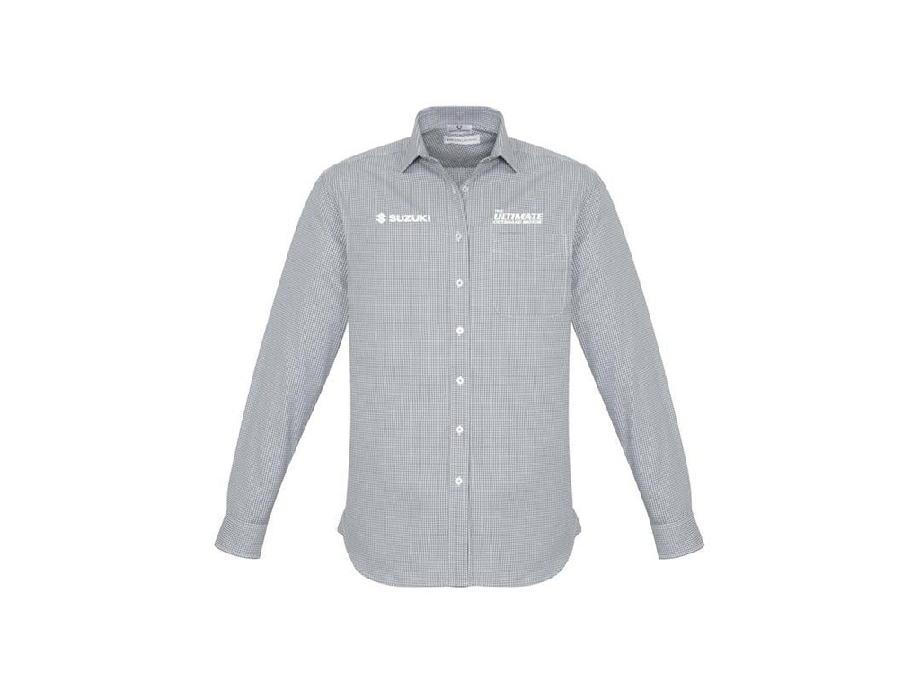 Mens Ellison Long Sleeve Shirt (Marine) 